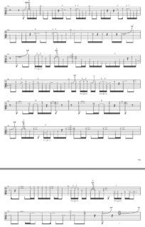 トカゲ/ギターソロTAB譜/THEE MICHELLE GUN ELEPHANT