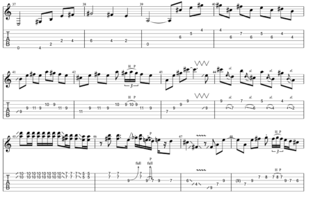 POISON布袋寅泰ギターソロTAB譜