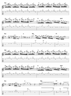 The Final CountdownギターソロTAB譜/Europe