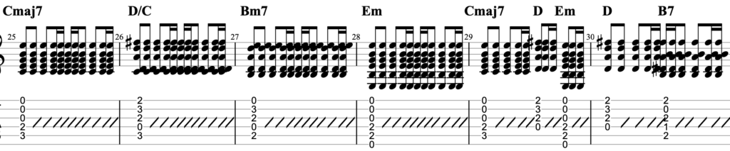 あなたがいることでギターTAB譜コード