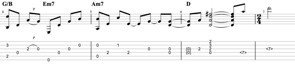 あなたがいることでギターTAB譜コード