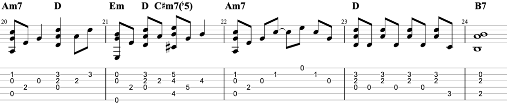 あなたがいることでギターTAB譜コード