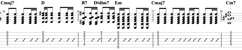 あなたがいることでギターTAB譜コード