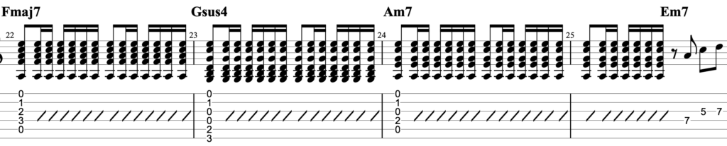Runaway DEAN FUJIOKAギターTAB譜 コード 歌詞