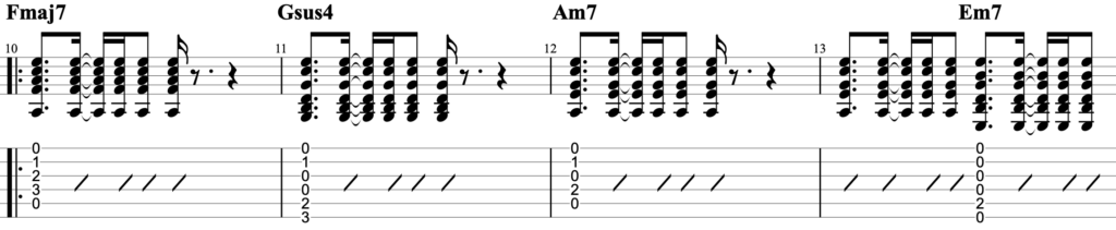 Runaway DEAN FUJIOKAギターTAB譜 コード 歌詞