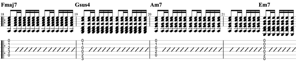 Runaway DEAN FUJIOKAギターTAB譜 コード 歌詞