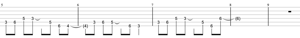ペガサス幻想ギターTAB譜【聖闘士星矢】イントロ〜ギターソロ〜エンディング