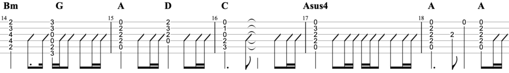 ふたり SixTONES ギター TAB譜 コード 歌詞