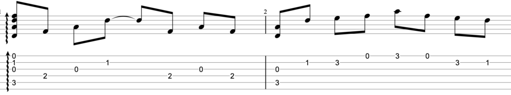 川の流れのようにギター【TAB譜】美空ひばり