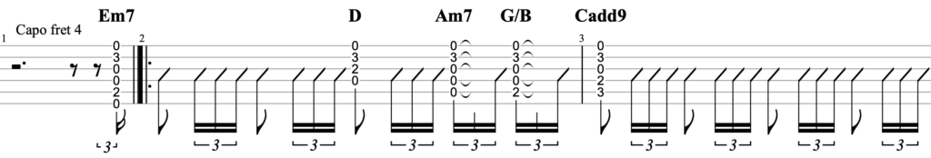 Boat Ed SheeranギターTAB譜 コード