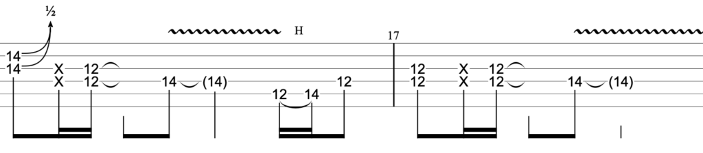 LOVEBITES Stand And Deliver Shoot 'em Down ギター TAB譜