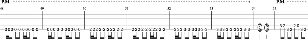 時空の迷い人ギターTAB譜