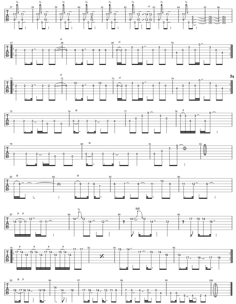 Hummer Smashing PumpkinsギターTAB譜 guitar cover