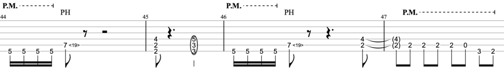 時空の迷い人ギターTAB譜