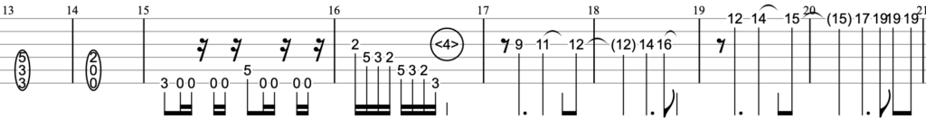時空の迷い人ギターTAB譜