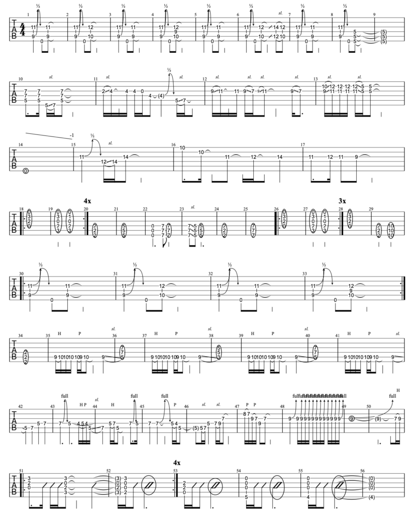 Hummer Smashing PumpkinsギターTAB譜 guitar cover