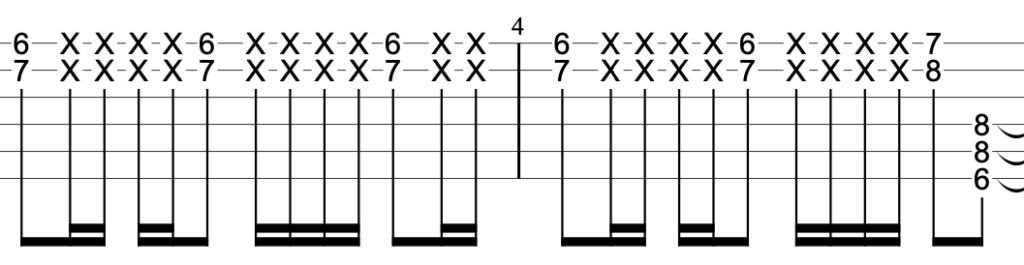 Ado-逆光ギターTAB譜(ウタ from ONE PIECE FILM RED)