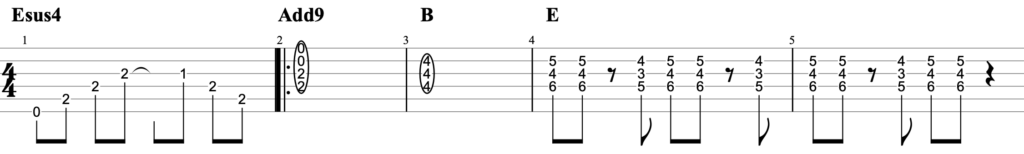 AIR - Last DanceギターTAB譜