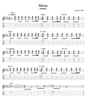Miree/SuchmosギターTAB譜・コード