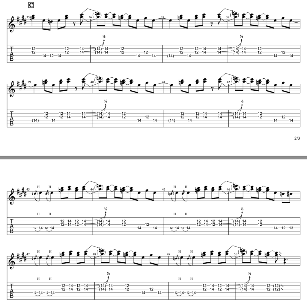 ミッドナイト・クラクション・ベイビー/ギターTAB譜/Thee Michelle Gun Elephant