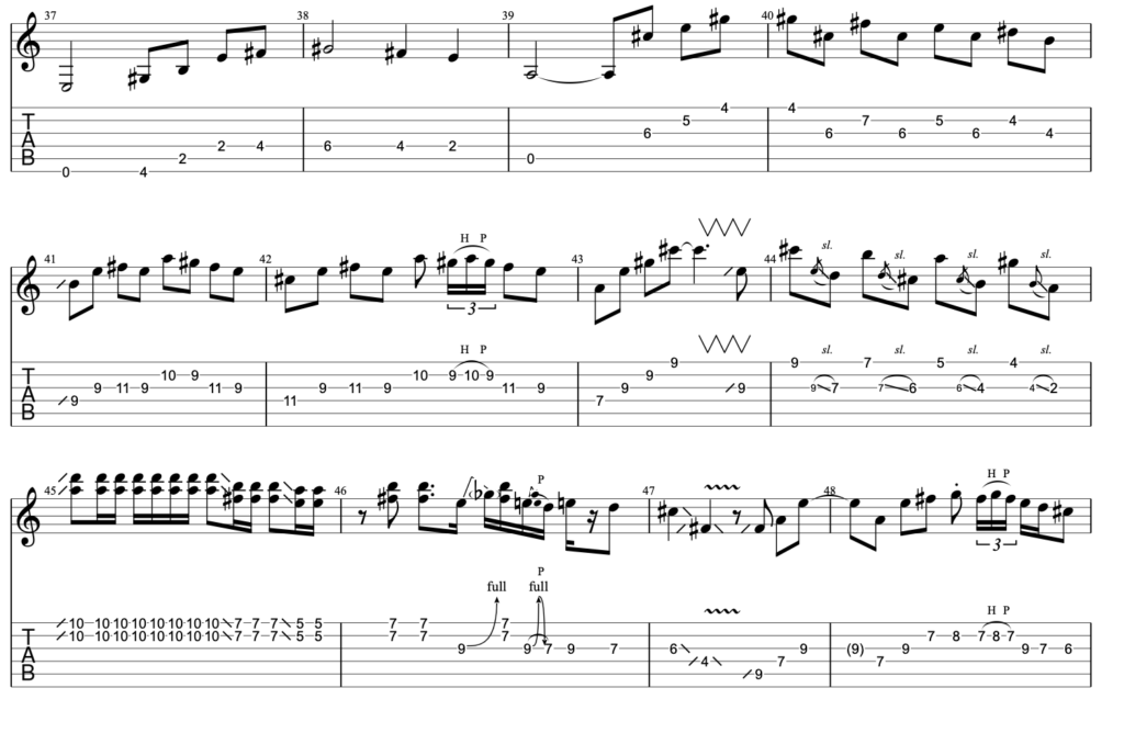 POISON布袋寅泰ギターソロTAB譜